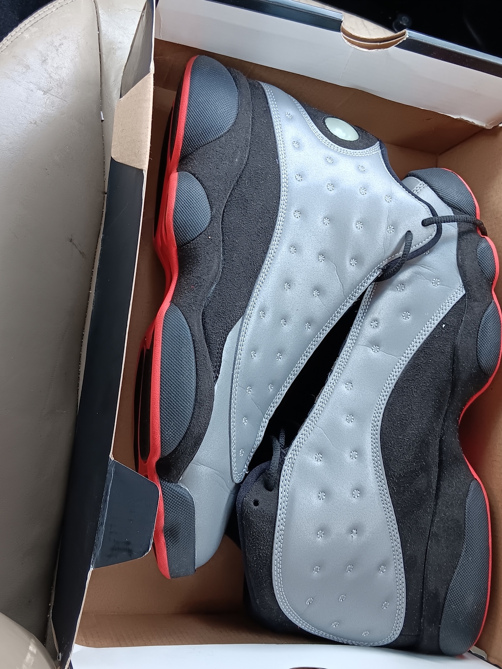 Vnds Air Jordan 13 Retro PRM BG Reflect Silver/Infrared 23 Black Sz 11